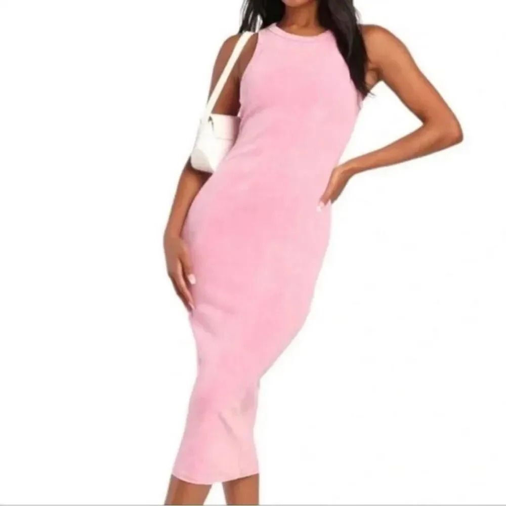 Allbirds Ribbed Tank Dress, women’s size small, lavender baby pink sustainable